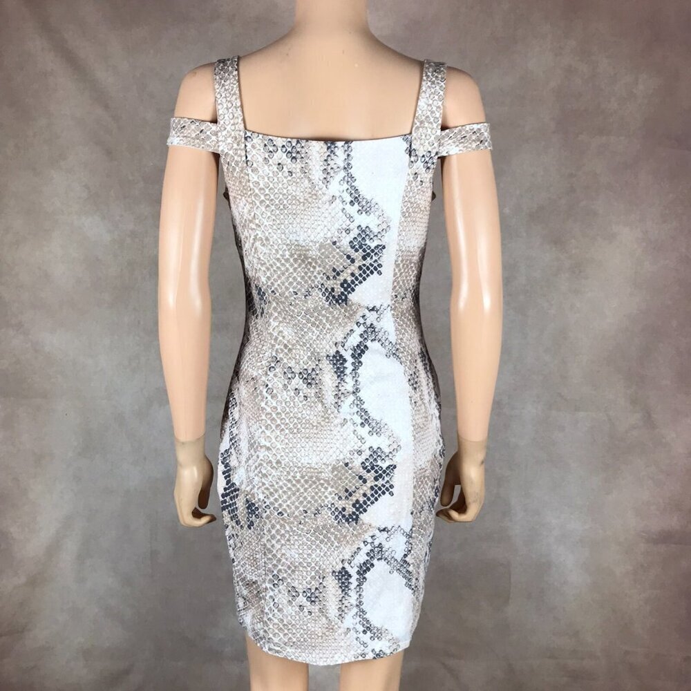 Guess Snakeskin Bodycon Dress Size Large - Picture 7 of 10